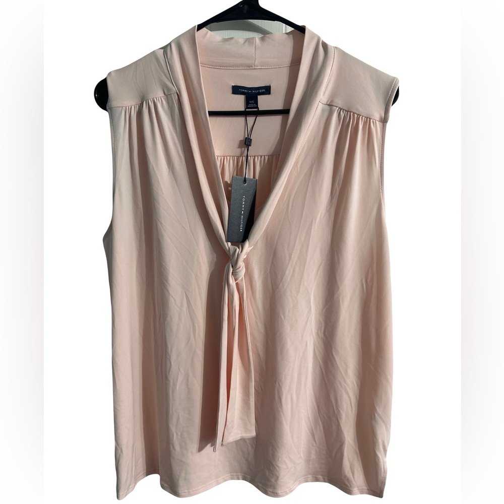 NWT Tommy Hilfiger Blush Pink Sleeveless Blouse